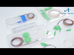 1×4 divisor da fibra ótica do SC APC, divisor da maneira do PLC 4 de Mini Type para a televisão por cabo