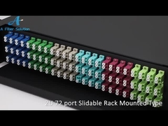 Fibra da fibra 24 do módulo 12 da gaveta do LC LGX MTP MPO para a expedição de cabogramas estruturada