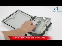 Caixa terminal da fibra ótica IP65, cor do preto da caixa do cabo pendente de FTTH