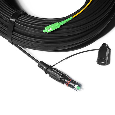 qualidade  Fiber Optic FTTH Solution Cable Waterproof With IPSC APC H Connector fábrica
