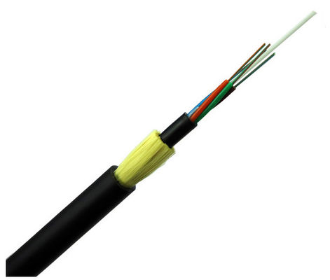 Cabo de fibra ótica do fio de Aramid com núcleo aéreo de Adss 24 do revestimento do dobro do fio de tensão alta