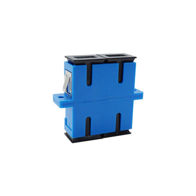 Material azul do PC da cor do duplex do único modo do adaptador da fibra ótica do SC UPC