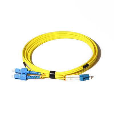 Palavra simples do único modo de cabo de remendo 2mm do cabo da fibra do SC APC para o sistema de FTTH