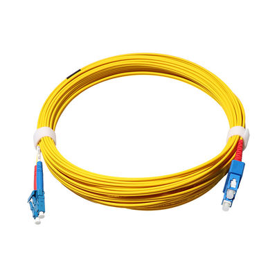 Palavra simples do único modo de cabo de remendo 2mm do cabo da fibra do SC APC para o sistema de FTTH