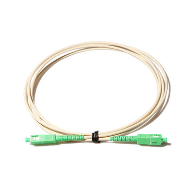 SC UPC do cabo de remendo do cabo da fibra de 3mm - modo simples 9/125 do SC APC único
