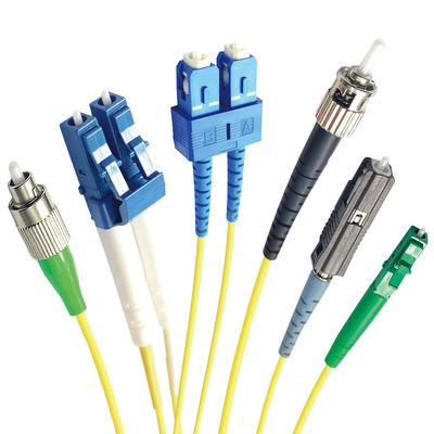 SC UPC do cabo de remendo do cabo da fibra de 3mm - modo simples 9/125 do SC APC único
