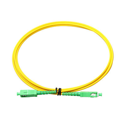 O SC elétrico APC dos cabos de remendo da fibra ótica a SC UPC 3 mede
