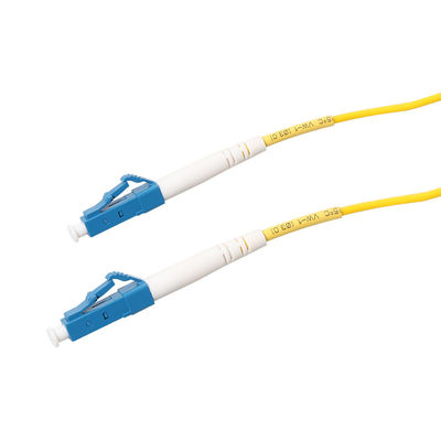 cor amarela exterior do cabo de remendo da fibra de 3m LC LC para o HOMEM do LAN de CATV
