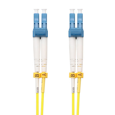 Cabo amarelo do remendo da fibra multimodo, cabo de remendo ST FC do SC LC do APC do PC de um UPC de 3 medidores