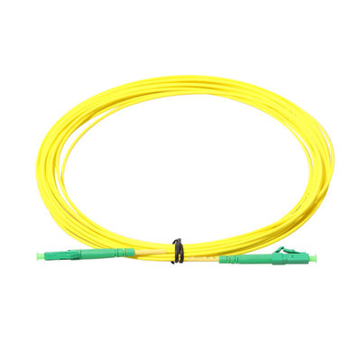 Modo de cabo de remendo do cabo da fibra do LC APC único com diâmetro de 1.2mm 1.6mm