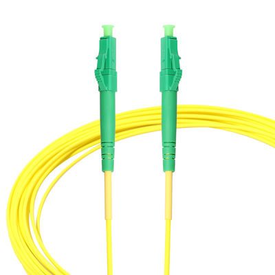 Modo de cabo de remendo do cabo da fibra do LC APC único com diâmetro de 1.2mm 1.6mm