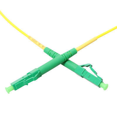 Modo de cabo de remendo do cabo da fibra do LC APC único com diâmetro de 1.2mm 1.6mm