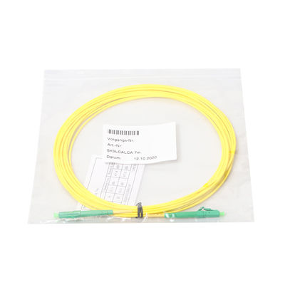 Modo de cabo de remendo do cabo da fibra do LC APC único com diâmetro de 1.2mm 1.6mm