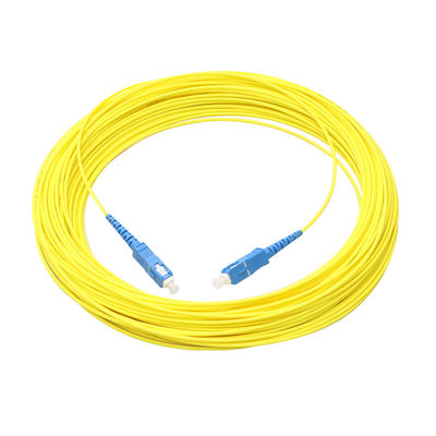 o remendo da fibra ótica da manutenção programada LSZH de 3.0mm cabografa SC APC a SC UPC com RoHS Certfied