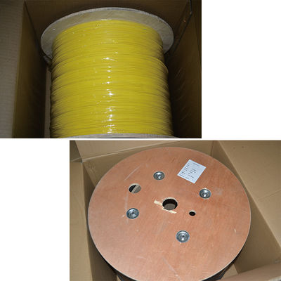 Cabo de fibra ótica interno simples GJFJV do único núcleo da fibra 3mm da manutenção programada de G652D