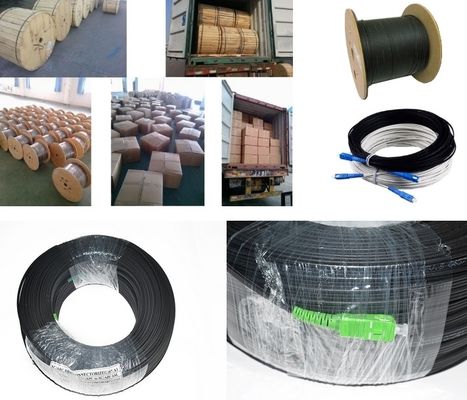 Cabo de fibra ótica liso da gota do núcleo FTTH G657A1 G657A2 do preço de fábrica 1,2