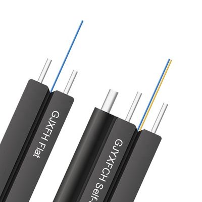 1 2 cabo pendente liso interno/exterior da fibra ótica de 4 núcleos de FTTH