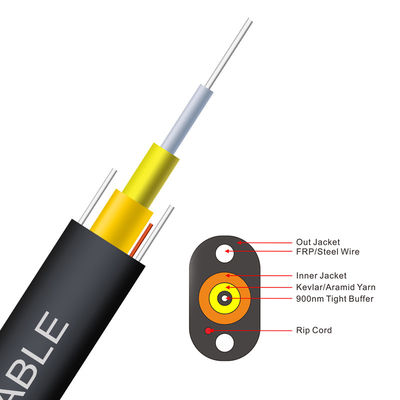 1 cabo pendente interno de Toneable G657A1 G657A2 G657A3 FTTP do núcleo/exterior protegido apertado para a telecomunicação, gota lisa Cabl