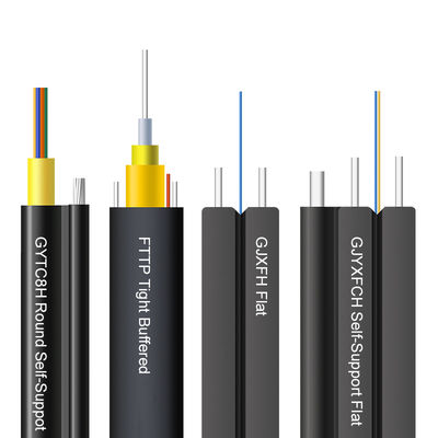 1 cabo pendente interno de Toneable G657A1 G657A2 G657A3 FTTP do núcleo/exterior protegido apertado para a telecomunicação, gota lisa Cabl