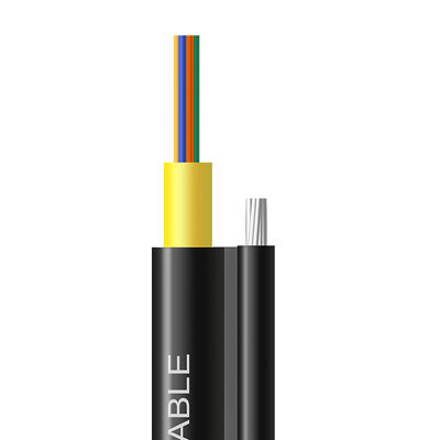 Figura nova 8 cabo pendente do cabo pendente do ftth de 2,4 fibras GYXTC8Y GYXTC8H da fibra ótica exterior do Auto-apoio