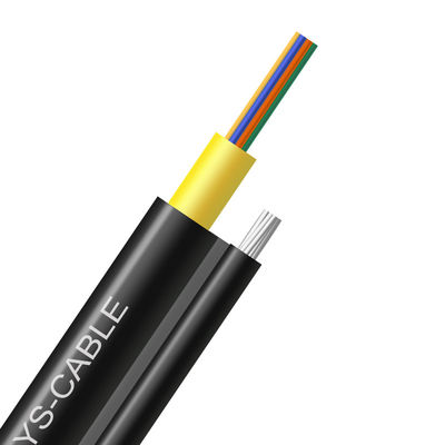 Figura nova 8 cabo pendente do cabo pendente do ftth de 2,4 fibras GYXTC8Y GYXTC8H da fibra ótica exterior do Auto-apoio