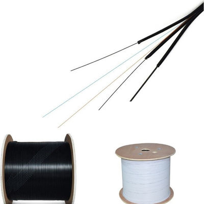 Autossuficiente gota de aço exterior Fibra Optica 1 2 de Wire FRP FTTH do mensageiro cabo de fibra ótica de 4 núcleos