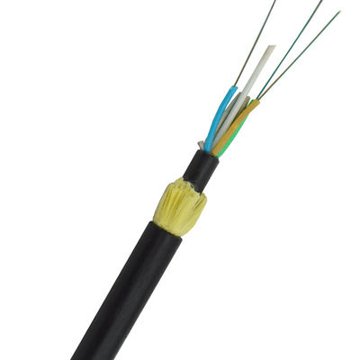 Cabos de fibra ótica 2 de Adss 4 8 24 48 96 cabos de fibra ótica escuros aéreos ADSS do único modo da fibra G652D do núcleo 12 exteriores