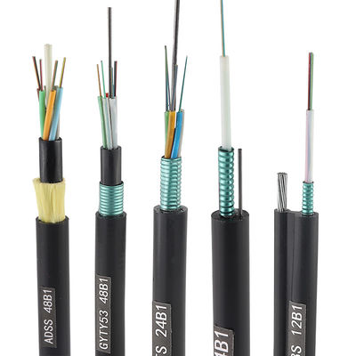 GYFTY 12 24 36 48 72 96 144 288 únicos modos do núcleo G652D encalhou o cabo de fibra ótica fraco do tubo