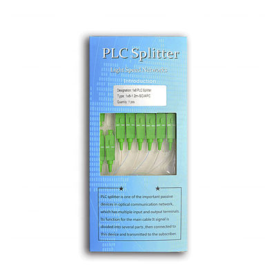 PLC personalizado Mini Steel Tube Type do divisor 1x8 da fibra ótica de FTTH