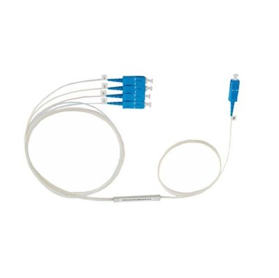 1×4 divisor da fibra ótica do SC APC, divisor da maneira do PLC 4 de Mini Type para a televisão por cabo