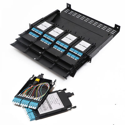 Núcleo do painel de remendo 24 da gaveta MPO do alto densidade para a montagem em rack 1U