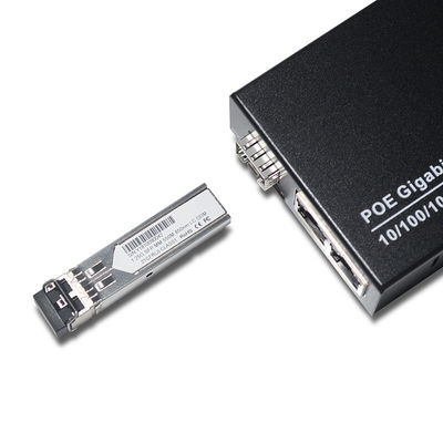 Conversor 20km dos meios dos ethernet da fibra de SFP LC para a rede de FTTH FTTB FTTX
