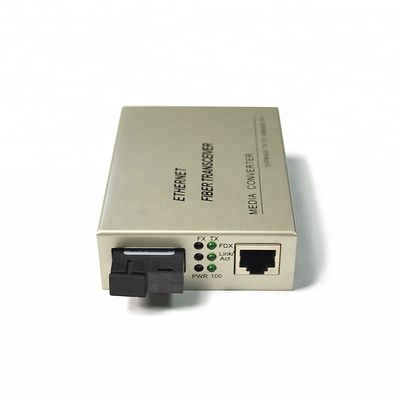 Tipo frente e verso simples portuário do conversor 4 dos meios da fibra ótica do único modo do SC de 20KM