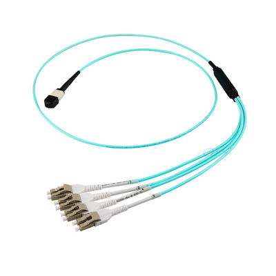 24 conjuntos de cabo da fibra do núcleo, MPO ao cabo da fuga do LC para FTTH