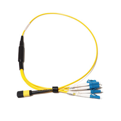 24 conjuntos de cabo da fibra do núcleo, MPO ao cabo da fuga do LC para FTTH