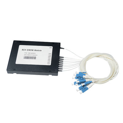 portos 100G 200G do divisor 3 da fibra ótica de 1X2 FWDM DWDM para sistemas de rede do WDM