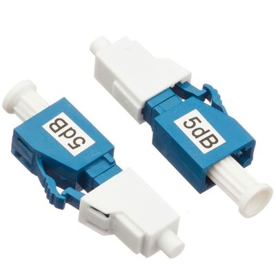 Homem de fibra ótica do atenuador azul da cor 5db ao tipo fêmea da tomada