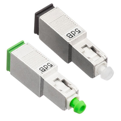 Atenuador simples da fibra ótica de 2.0mm, 5db atenuador do SC APC com material de plástico do metal