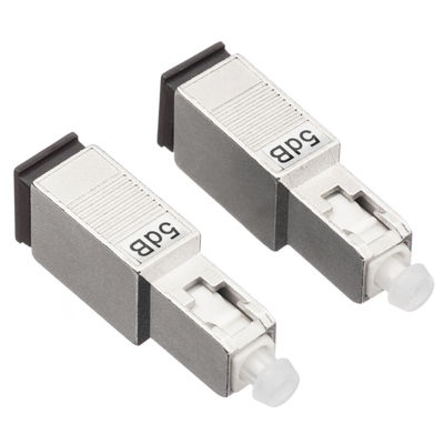 Atenuador simples da fibra ótica de 2.0mm, 5db atenuador do SC APC com material de plástico do metal