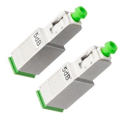 Atenuador simples da fibra ótica de 2.0mm, 5db atenuador do SC APC com material de plástico do metal
