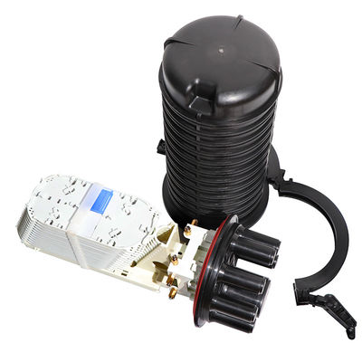 Fechamento da tala da fibra ótica IP68, núcleo comum do fechamento 144 com tipo vertical da abóbada