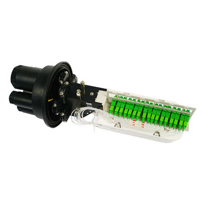 Tipo da abóbada do fechamento da tala da fibra ótica da prova da água IP67 para o equipamento de rede