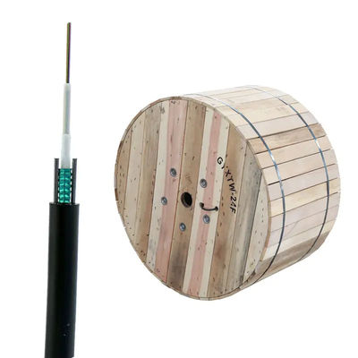 Preço blindado aéreo do cabo de fibra ótica de 4 núcleos do cabo ethernet GYXTW da fonte