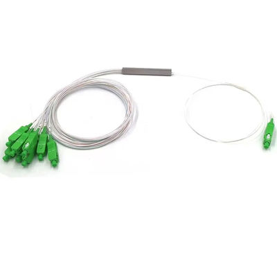 Tipo de aço 4 divisor do tubo da fibra da maneira, divisor 1x4 do PLC do SC APC