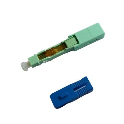 Conector rápido pre instalado Signlemode multimodo da fibra ótica do SC de FTTX 50/125 de 9/125