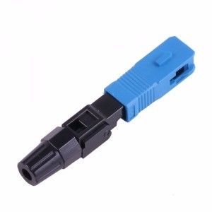 Conector rápido pre instalado Signlemode multimodo da fibra ótica do SC de FTTX 50/125 de 9/125