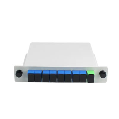 Divisor 1x8 tipo cassette da fibra ótica do PLC de 8 maneiras com o conector do SC APC