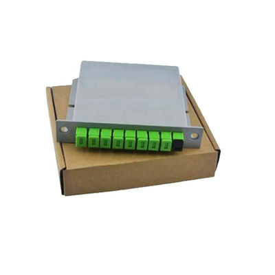 Divisor 1x8 tipo cassette da fibra ótica do PLC de 8 maneiras com o conector do SC APC
