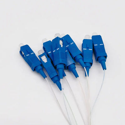 Divisor 1x8 do PLC de uma fibra ótica de 1 medidor mini com o conector do SC UPC