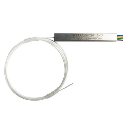 PLC 0.9mm do divisor da fibra de Mini Steel Tube 1x4 1 medidor sem conector
